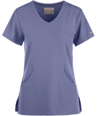 Style # SK102: CEILSkechers by Barco Reliance Women's 3-Pocket STRETCH Mock Wrap Scrub Top