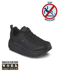 Skechers Black Work Max Cushioning Elite Sr-Haptic Printed Women's Lace Up Athletic Nursing Shoes 