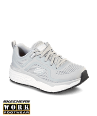 Skechers Black Textile/ White Max Cushioning Elite Sr Banham Women's Athletic Lace Up Nursing Shoes