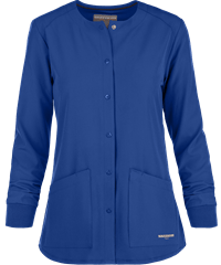 Skechers by Barco Stability Women's 2-Pocket STRETCH Warm-Up Scrub Jacket