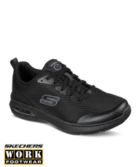 Skechers Work Black DynaAir SR Men's Lace Up Athletic Shoes