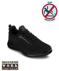 Style # SKE77188: BLACKSkechers Work Cessnock Men's Athletic Nursing Shoes