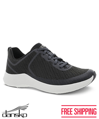 Dansko Sky Black Mesh Women's Lace Up Athletic Nursing Shoes
