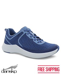 Dansko Sky Blue Women's Mesh Lace Up Athletic Nursing Shoes