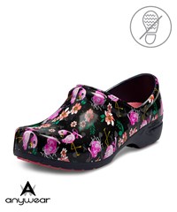 Cherokee Anywear Sr Angel Floral Flamingo Women's Slip Resistant Nursing Shoes