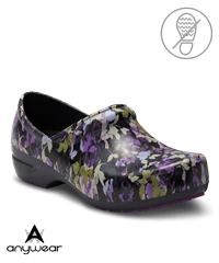 Anywear Women's SR Angel Nocturnal Branches Nursing Clogs