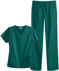 Strictly Scrubs Women's 4-Pocket Value TALL STRETCH Scrub Set
