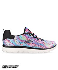 Skechers Summits Brilliant Dreamer Black Multi Women's Slip-On Athletic Nursing Shoes