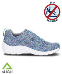 Nurse Mates Align Tabor Blue Woven Women's Athletic Nursing Shoes