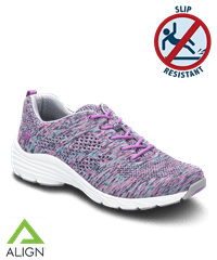 Nurse Mates Align Tabor Purple Woven Women's Athletic Nursing Shoes