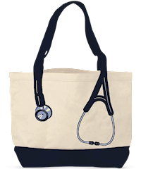 Think Medical Fashion Black Stethoscope Utility Tote