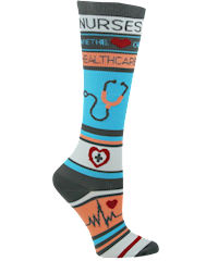Think Medical Fashion Nurses Healthcare Women's 10-14 mmHg Compression Socks