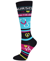Style # TH946HCN: Think Medical Healthcare Novelty Fashion Women's 10-14 mmHg Compression Socks