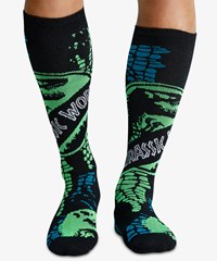 Cherokee Tooniforms Jurassic Jungle Men's 8-12 mmHg Light Compression Socks