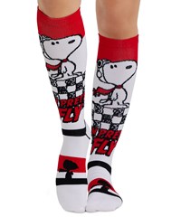 Cherokee Tooniforms Peanuts the Red Baron Women's 8-12 mmHg Light Compression Socks