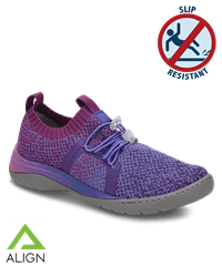 Nurse Mates Align Torri Purple Women's Bungee Lace Up Nursing Shoes