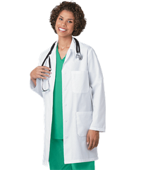 Style # UA17248: WHITEUA Women's 3-Pocket Lab Coat