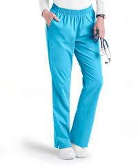 Style # UA323C: TURQUButter-Soft Core by UA™ Women's 2-Pocket Full Elastic Waist Scrub Pants