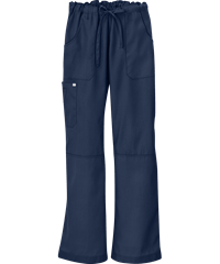 Style # UA32CP: NAVYButter-Soft Core by UA™ Women's 6-Pocket PETITE Cargo Drawstring Scrub Pants