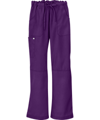 Style # UA32C: EGGPLButter-Soft Core by UA™ Women's 6-Pocket Cargo Drawstring Scrub Pants