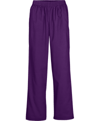 Style # UA36C: EGGPLButter-Soft Core by UA™ Women's 2-Pocket Elastic Waist Scrub Pants