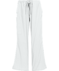 Style # UA47C: WHITEButter-Soft Core by UA™ Women's 4-Pocket Elastic Waist Back Drawstring Scrub Pants  