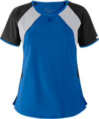Style # UA525C: ROBLSButter-Soft Core by UA™ Color Block Women's 2-Pocket Keyhole Scrub Top