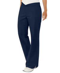 Style # UA56C: NAVYButter-Soft Core by UA™ Women's 4-Pocket Front Crossover Waistband Scrub Pants