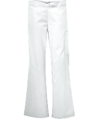 Style # UA56C: WHITEButter-Soft Core by UA™ Women's 4-Pocket Front Crossover Waistband Scrub Pants
