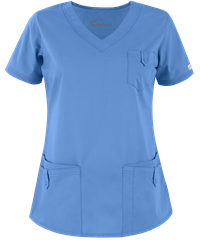 Style # UA638C: CEILButter-Soft Core by UA™ Women's 5-Pocket Rounded V-Neck Scrub Top