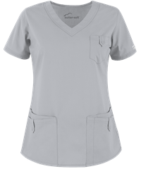 Style # UA638C: SILVEButter-Soft Core by UA™ Women's 5-Pocket Rounded V-Neck Scrub Top