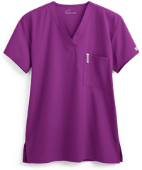Style # UA71C: BEBURButter-Soft Core by UA™ Unisex 1-Pocket Scrub Top