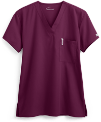 Style # UA71C: WINEButter-Soft Core by UA™ Unisex 1-Pocket Scrub Top