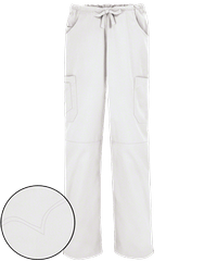 Style # UA736C: WHITEButter-Soft Core by UA™ Women's 8-Pocket Drawstring Scrub Pants