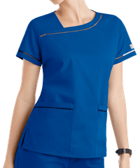 Style # UA773C: ROBLAButter-Soft Core by UA™ Women's 2-Pocket Ladder Lace Scrub Top