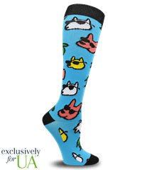 Think Medical UA Exclusive Cool Dogs Women's 10-14 mmHg Compression Socks 
