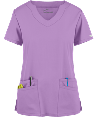 Butter-Soft Core by UA™ Women's 4-Pocket Scallop Neck Scrub Top
