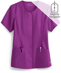 Butter-Soft Scrubs by UA™ Women's 2-Pocket Snap Front Scrub Top **Slightly IRREGULAR**