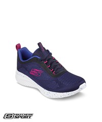 Skechers Ultra Flex 3.0 New Horizons Navy/Pink Women's Lace Up Athletic Nursing Shoes