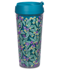 Vera Bradley Hanging Around Leaves Travel Thermal Mug  