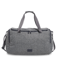 Vera Bradley ReActive Gray Heather Travel Duffel Bag