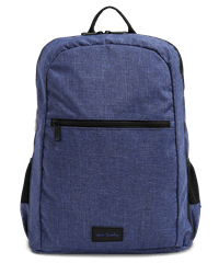 Vera Bradley ReActive Dark Blue Heather Lightweight Grand Backpack