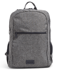 Vera Bradley ReActive Gray Heather Lightweight Grand Backpack