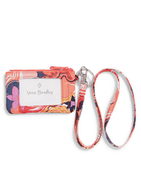 Vera Bradley ReActive Rosa Agate Women's Zip ID Lanyard