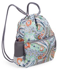 Vera Bradley ReActive Citrus Paisley Women's Deluxe Drawstring Backsack