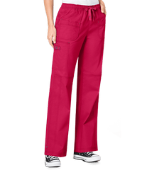 WonderWink WonderFLEX Faith Women's 6-Pocket Boot Cut PETITE Scrub Pants