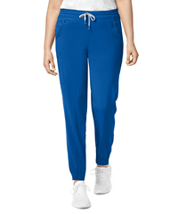 WonderWink Renew Women's 7-Pocket Flat Front Cargo Jogger PETITE Scrub Pants
