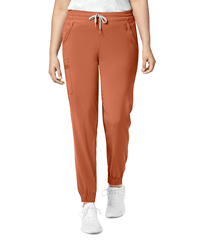 Style # W5234: CLAYWonderWink Renew Women's 7-Pocket STRETCH Flat Front Drawstring Cargo Jogger Scrub Pants