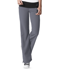 WonderWink Scrubs Four-STRETCH Women's 2-Pocket PETITE Fold Over Knit Waist Pants