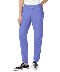 WonderWink PRO Women's 8-Pocket Elastic Waist Cargo Jogger PETITE Scrub Pants